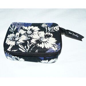 Vera Bradley Women's Blue Floral Essential Travel Mini Pill Case, EUC
